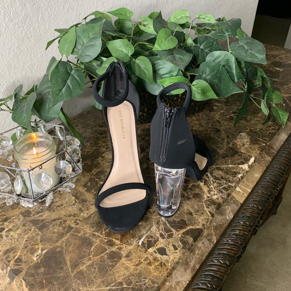 🔥 Buy 🔥 Woman Clear Heel Platform Sandals. Size:10